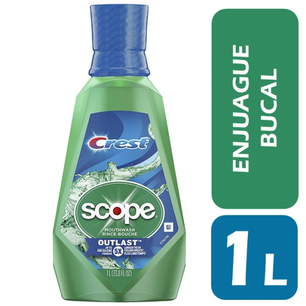 Ополіскувач Crest Scope Outlast Mouthwash, (1л)