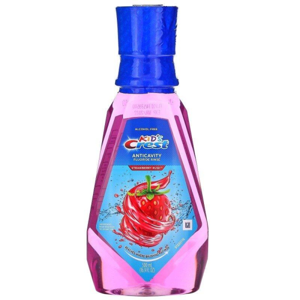 Дитячий ополіскувач Crest Kids Anticavity Fluoride Rinse Strawberry Rush 500 мл