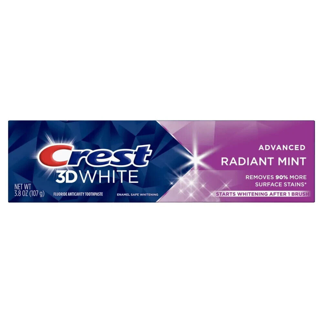 Зубна паста відбілююча Crest 3D White Whitening Radiant Mint 107г