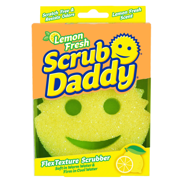 Губка для чищення скрабер з ароматом свіжого лимону SCRUB DADDY LEMON FRESH, 1 шт