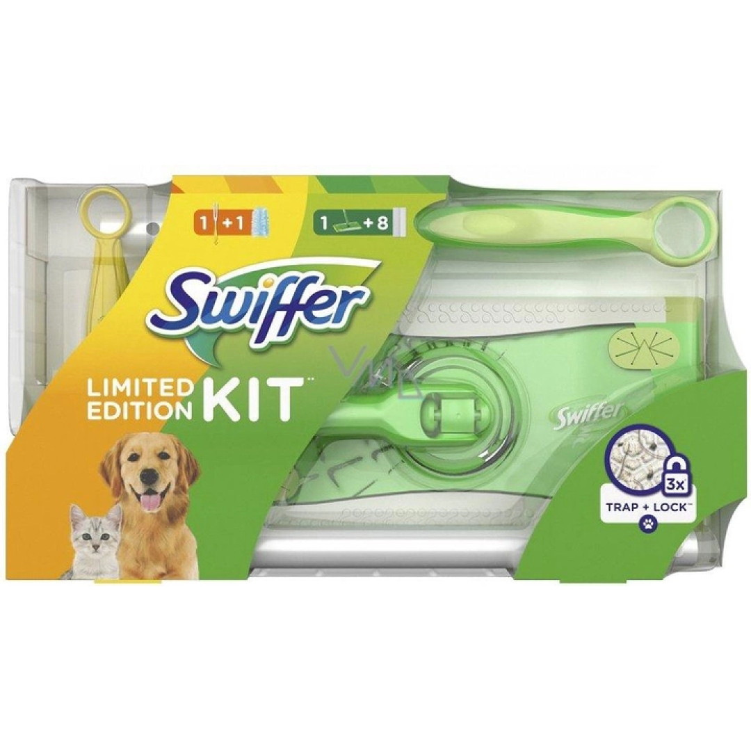 Швабра для миття підлоги Swiffer 8 серветок + 1 піпідастр (вінечок магнит для сбору пилу)