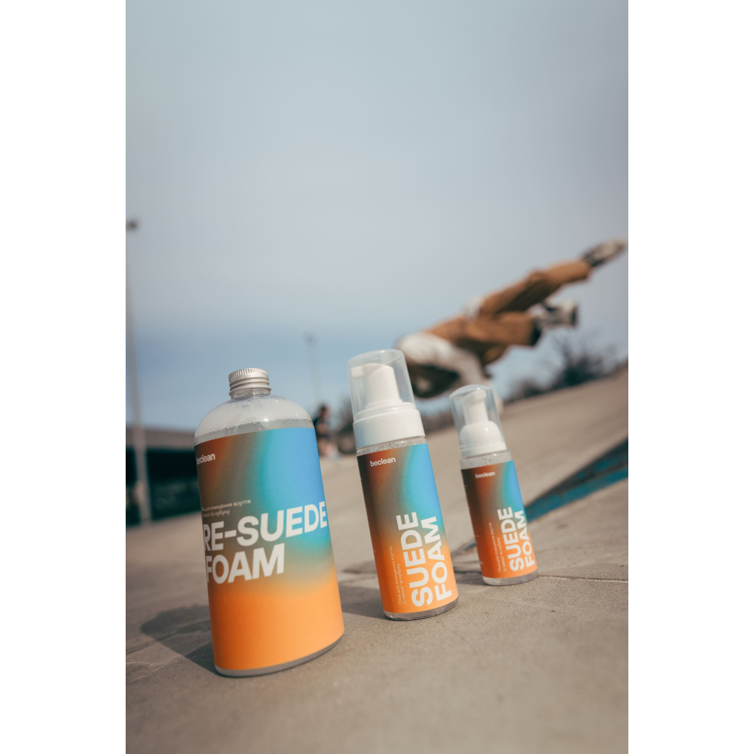 Піна для очищення взуття beclean SUEDE FOAM замша та нубук, 80мл