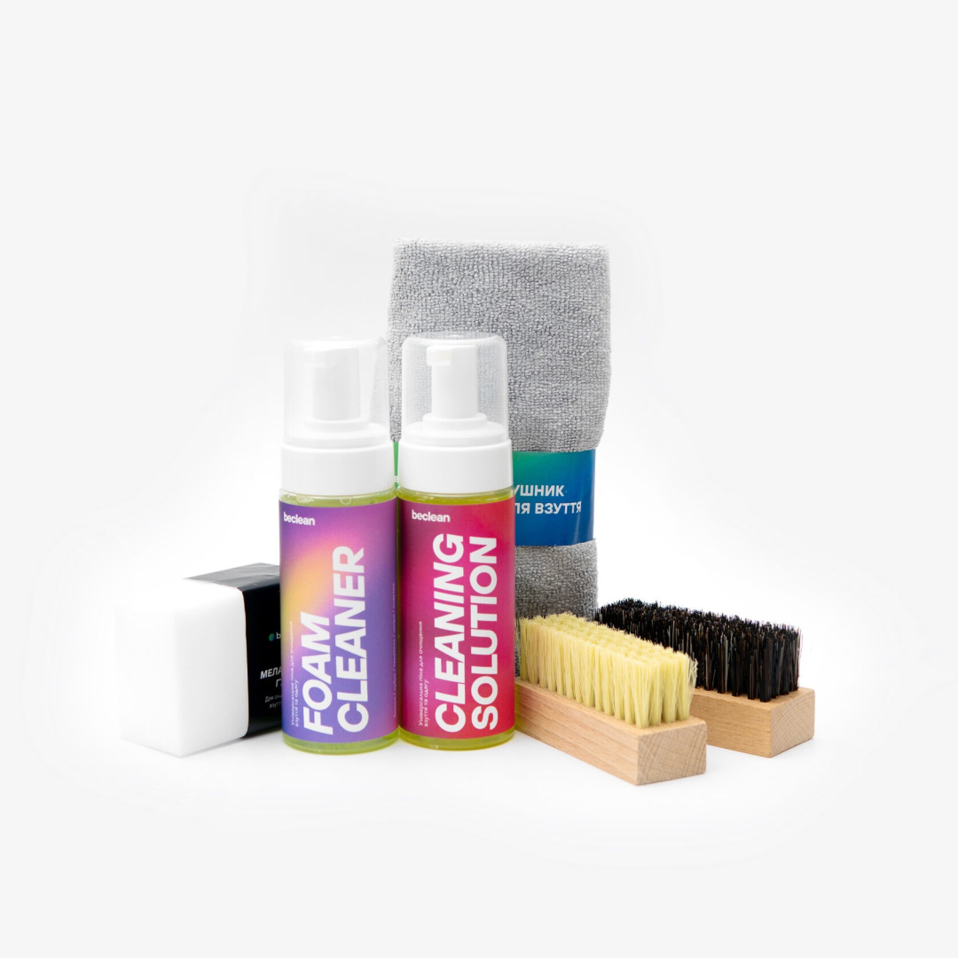 Комплексний набір для чищення взуття beclean FULL BOX
