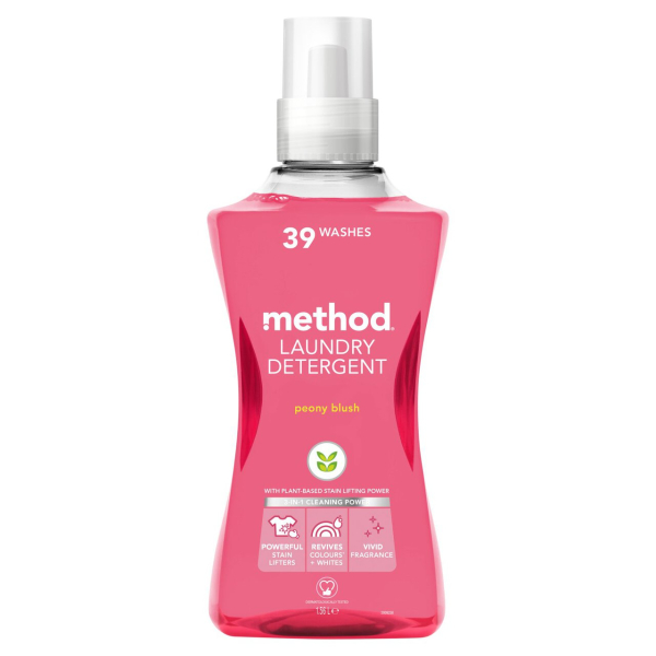 Гель для прання концентрат - півонія METHOD concentrated laundry detergent - peony blush, 39 прань, 1,56 л 