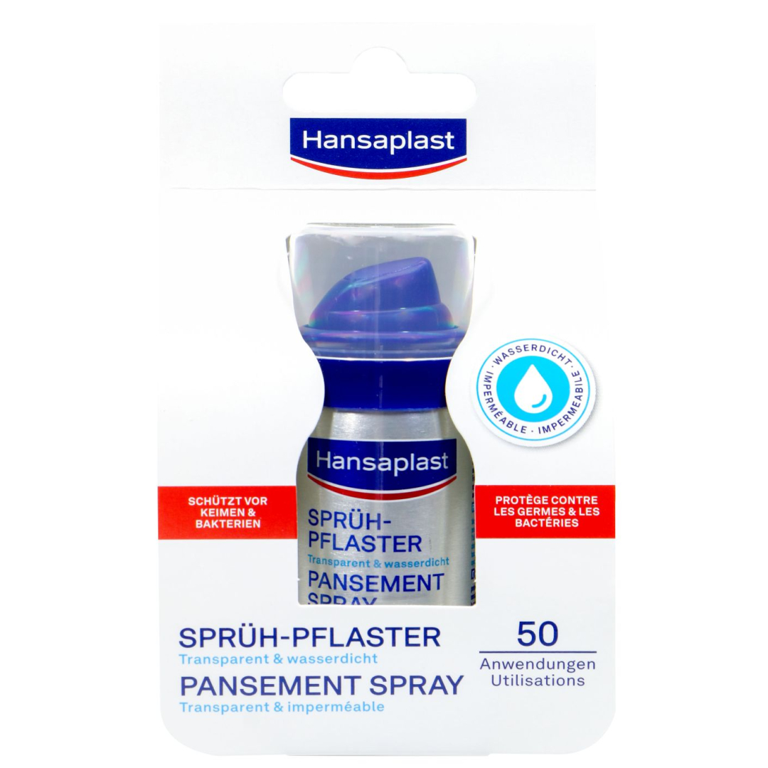 Пластир-спрей, аерозольний пластир 32,5 мл Hansaplast Sprühpflaster Transparent Spray