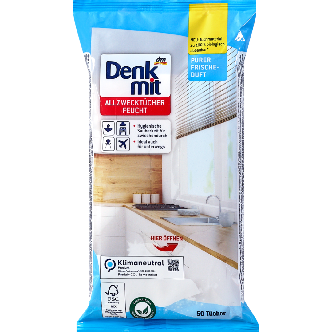 Denkmit серветки для прибирання Pure Frische 50шт.