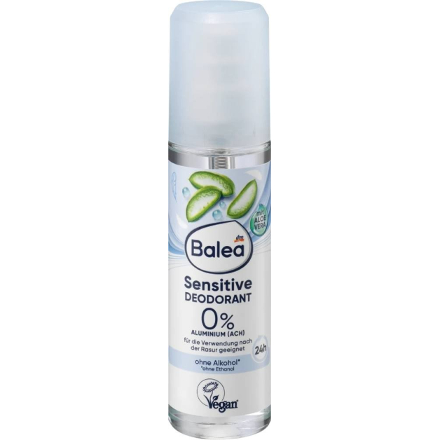 Дезодорант - антиперспірант СПРЕЙ Balea Sensitive mit Aloe Vera, 75 мл