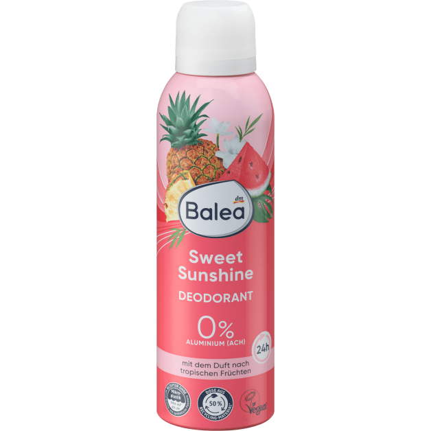 Дезодорант Balea Sweet Sunshine з ароматом тропічних фруктів, 200мл