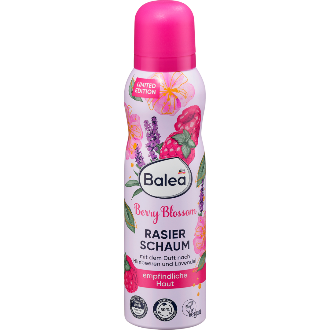 Піна для гоління цвітіння ягід лімітована серія Balea Rasierschaum Berry Blossom, 150 мл
