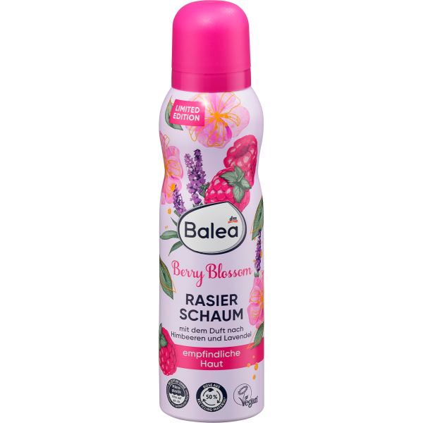 Піна для гоління цвітіння ягід лімітована серія Balea Rasierschaum Berry Blossom, 150 мл