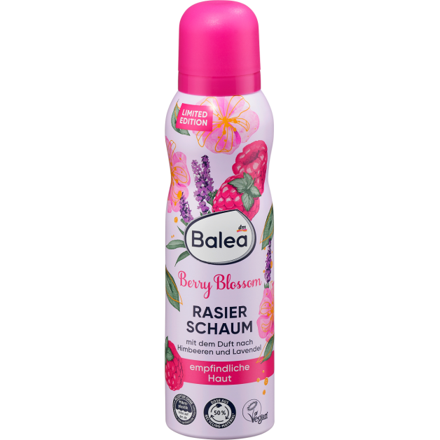 Піна для гоління цвітіння ягід лімітована серія Balea Rasierschaum Berry Blossom, 150 мл