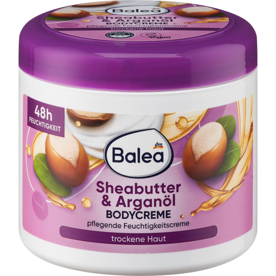 Зволожуючий крем для тіла Balea Sheabutter & Arganol 500мл