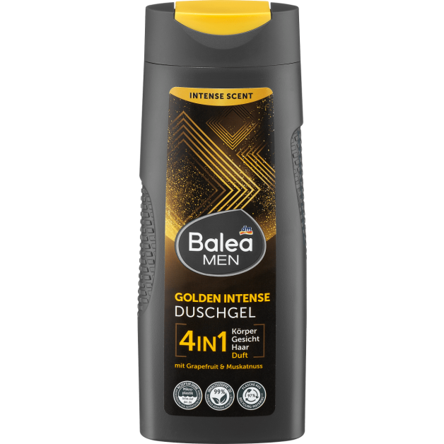 Гель для душу Balea MEN Duschgel Golden Intense 4in1, 300 мл