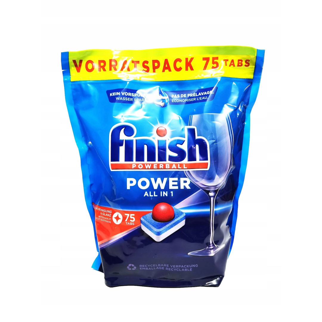 Таблетки для посудомийної машини Finish All in one 75 шт