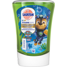 ЗАПАСКА ГОНЩИК Sagrotan мило дитяче No-Touch Kids, яблуко, 250 мл