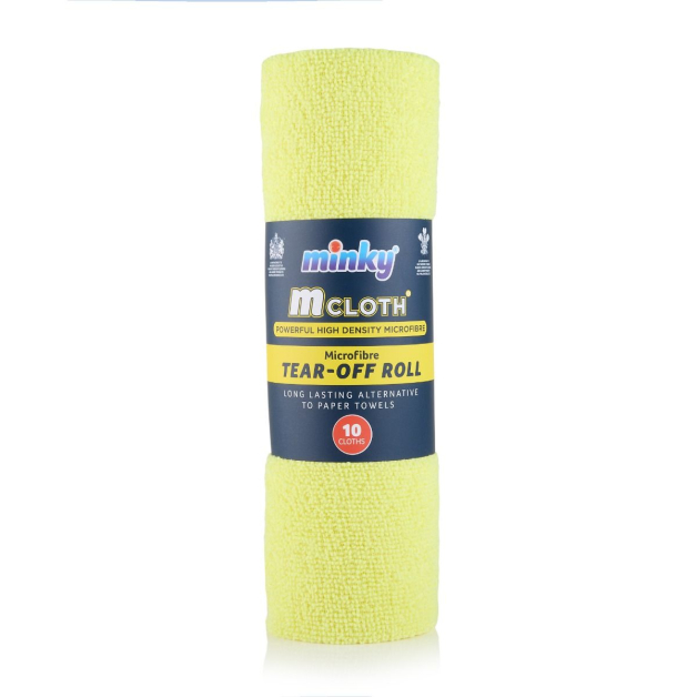 Універсальна мікрофібра відривна в рулоні Minky Cloth Microfibre Tear-off Roll, 10 шт