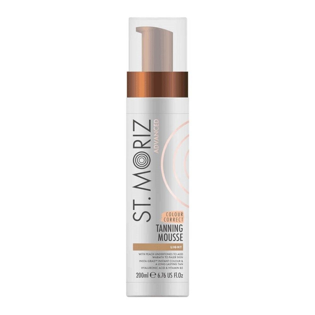 Автобронзат-Мус для світлої шкіри St Moriz Advanced Colour Correcting Mousse Light 200ml