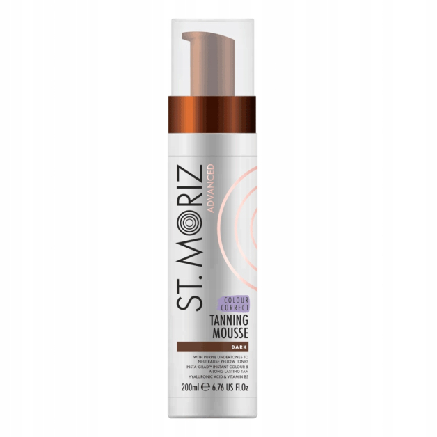 Автобронзат-Мус для темної шкіри St Moriz Advanced Colour Correcting Mousse Dark 200ml