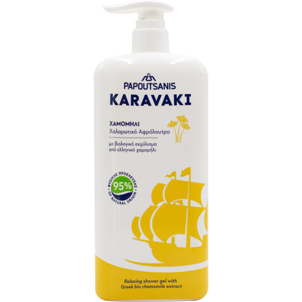 Гель для душу-піна для ванни Papoutsanis Karavaki Chamomile Ромашка 750 мл