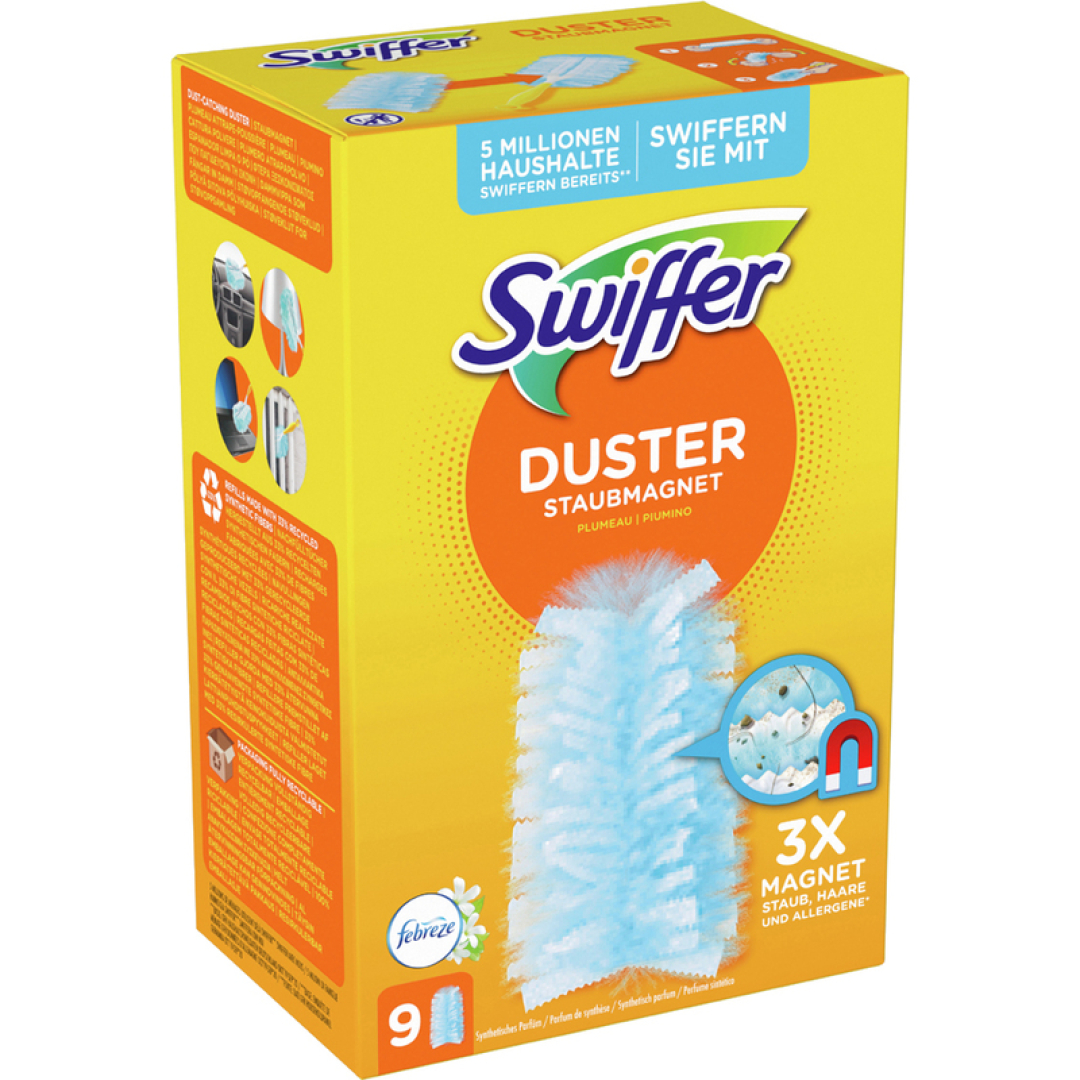 ЗАПАСКА до піпідастру магнит для пилу Swiffer Duster, 9 шт
