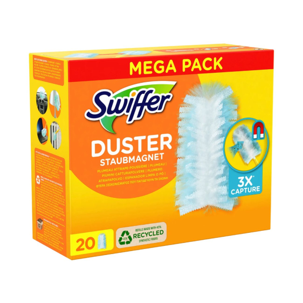 ЗАПВАСКА для магниту для пилу піпідастру Swiffer Duster Staubmagnet 20 шт