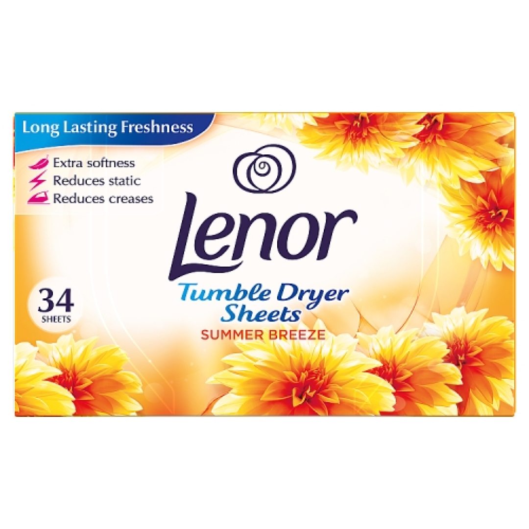 Серветки для сушильної машини Lenor Summer Breeze, 34 шт
