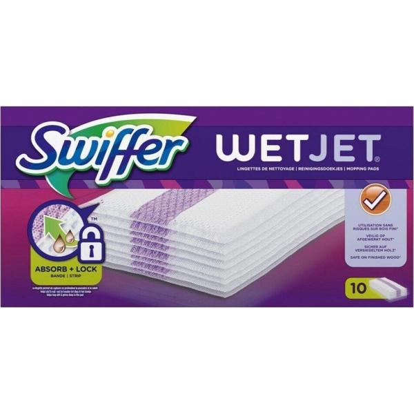 Змінні серветки Swiffer тільки для швабри на батарейках Wet Jet, 20 шт