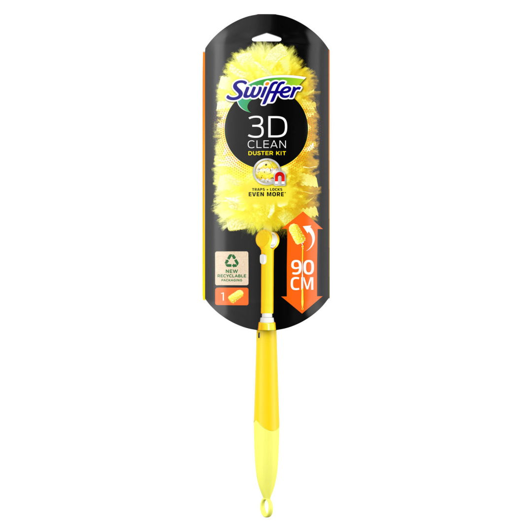 Піпідастр швабра магнит від пилу SWIFFER 3D DUSTER KIT XXL + 1 шт запаска
