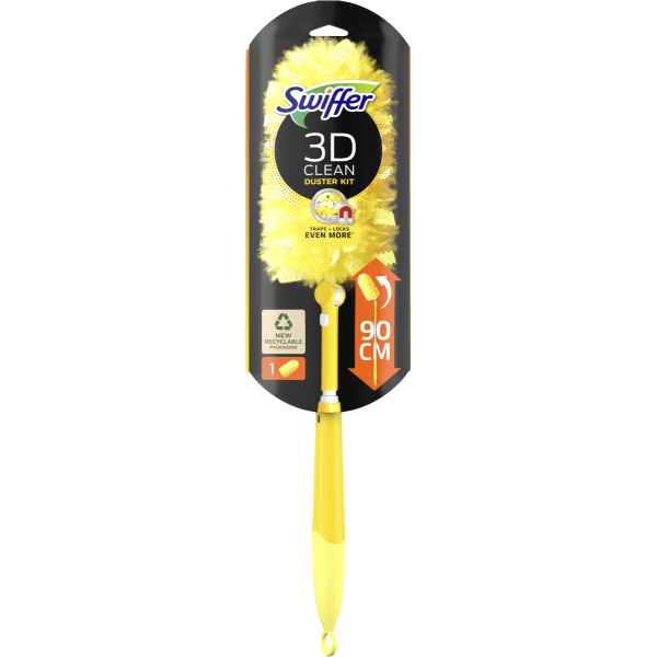 Піпідастр швабра магнит від пилу SWIFFER 3D DUSTER KIT XXL + 1 шт запаска