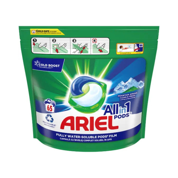 Ariel капсули для прання All in 1 pods 65шт