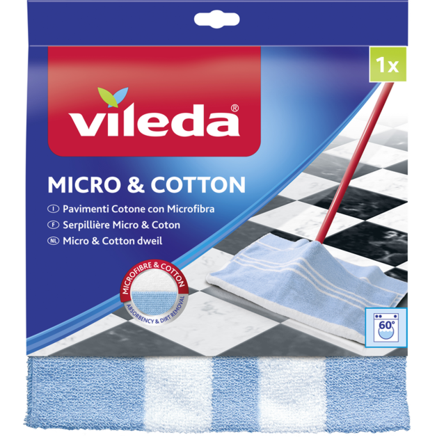 Серветка для митя підлоги з мікрофібри Vileda Pavimenti, 1 шт