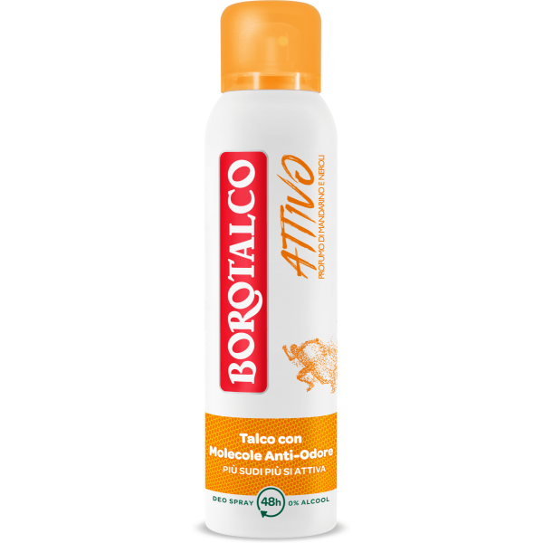 Дезодорант для тіла спрей borotalco deo att.aranc.spr, 150 мл