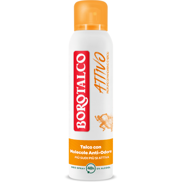 Дезодорант для тіла спрей borotalco deo att.aranc.spr, 150 мл