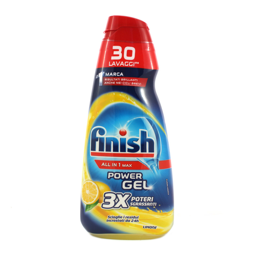 Гель для миття посуду в посудомийних машинах finish Power Gel LIMONE 600 мл (Італія)