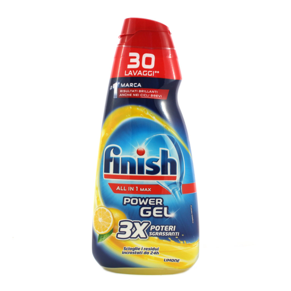 Гель для миття посуду в посудомийних машинах finish Power Gel LIMONE 600 мл