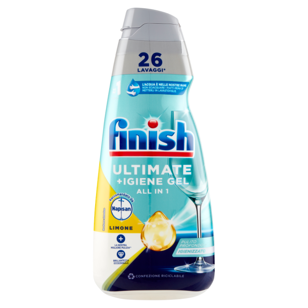 Гель для миття посуду в посудомийних машинах finish Power Gel LIMONE 560 мл