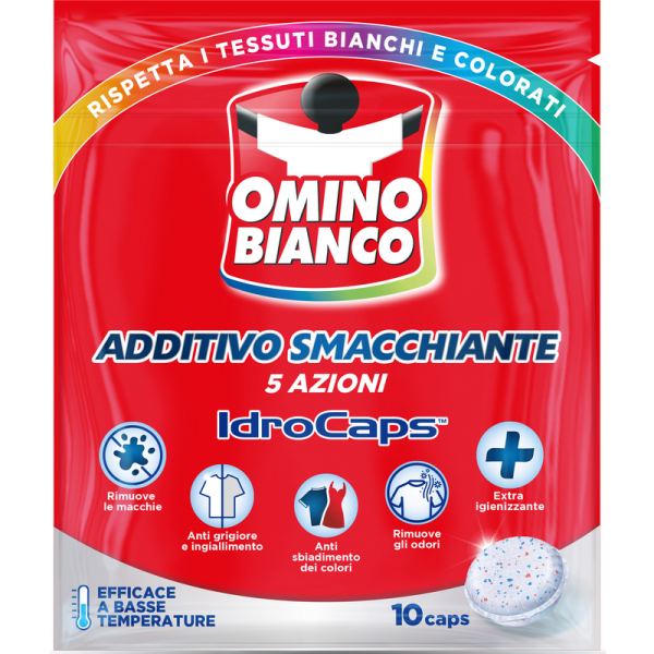 ПЛЯМОВИВІДНИК ДЛЯ ПРАННЯ В КАПСУЛАХ OMINO BIANCO ADD.SMACC.IDROCAPS P10