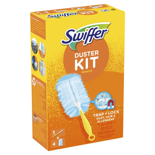 Набір магнит для пилу піпідастр Swiffer Duster KIT ручка + 4 запаски