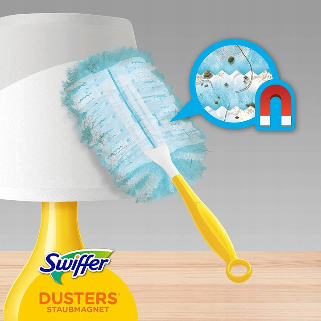 Набір магнит для пилу піпідастр Swiffer Duster KIT ручка + 4 запаски