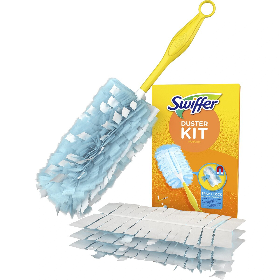 Набір магнит для пилу піпідастр Swiffer Duster KIT ручка + 4 запаски