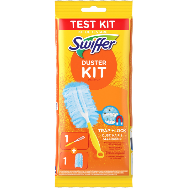 Щітка магніт для збирання пилу + насадка в пакеті, Swiffer Duster Starter, 1 шт