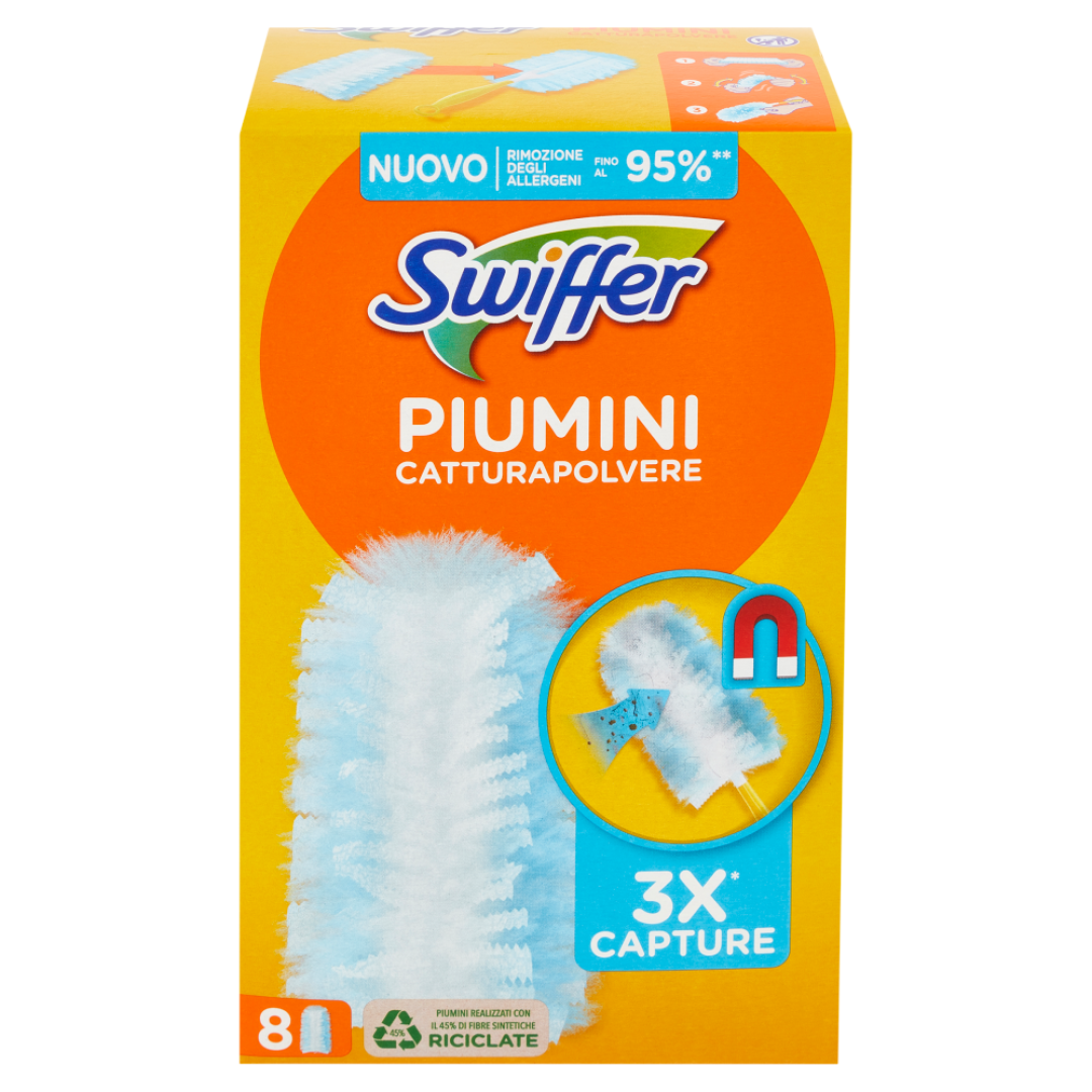 Запаски до піпідастру Swiffer Duster 8 шт Італія
