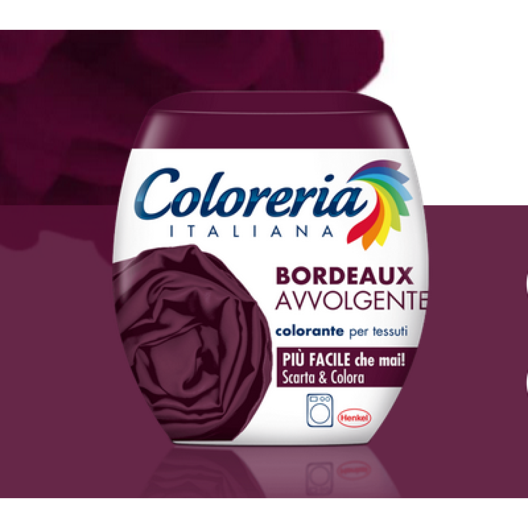Фарба для одягу Coloreria Italiana Bordeaux Avvolgente Огортаючий Бордо, 350 г