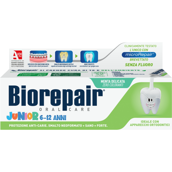 Зубна паста дитяча BioRepair дитяча Junior 6-12 років, 75 мл