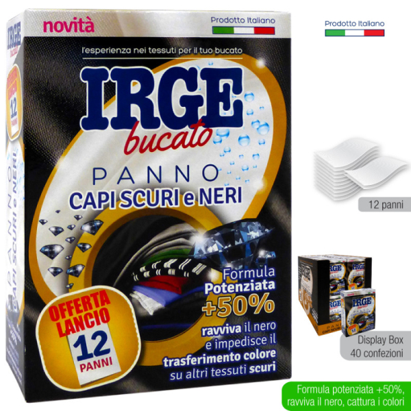 Серветки для відновлення чорного і уловлювання кольору IRGE bucato 12 шт