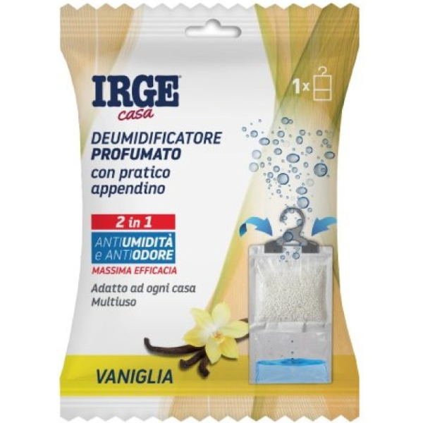 Поглинач вологи і запаху Irge з підвіскою 2 in 1 Vaniglia 500 мл