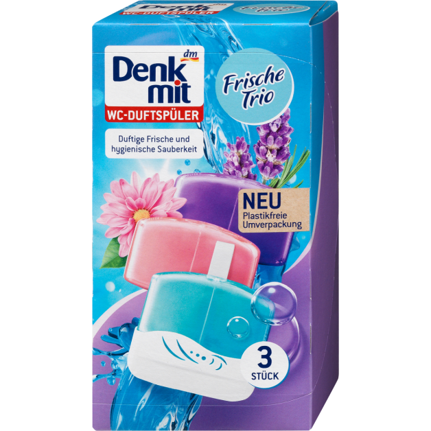 Denkmit туалетний блок для унітазу Frische Trio (3 шт.)