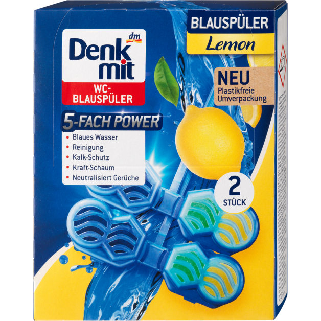 Denkmit туалетний блок унітазу Lemon 2 шт.
