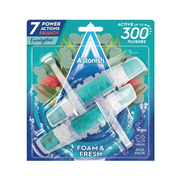 Блоки для чищення унітазів з ароматом евкаліпта, 2 шт.