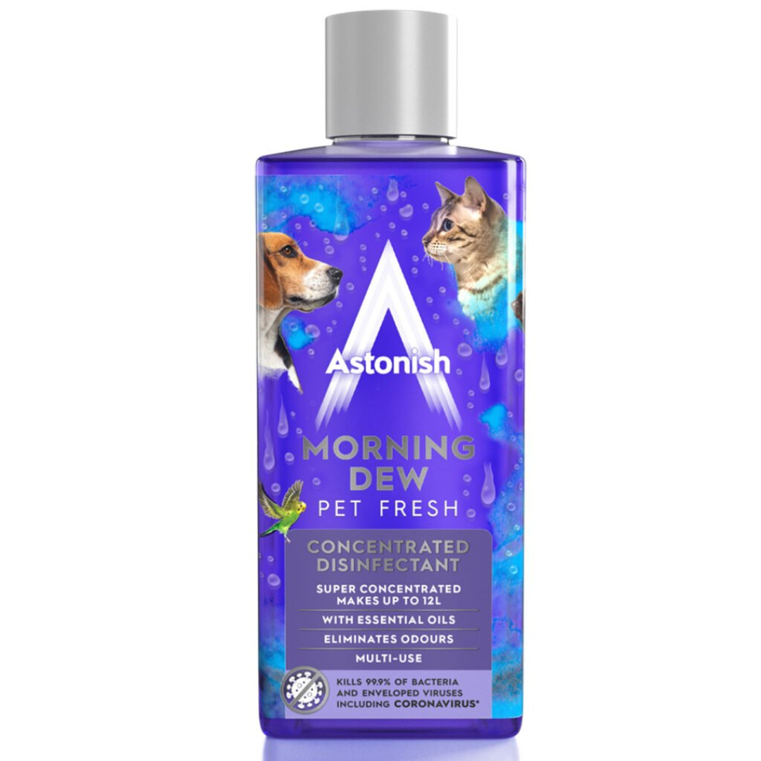 Концентрат для дезінфекції та чищення Astonish ранкова cвіжість (нейтралізує запахи від домашніх улюбленців, без хлору), 300 мл